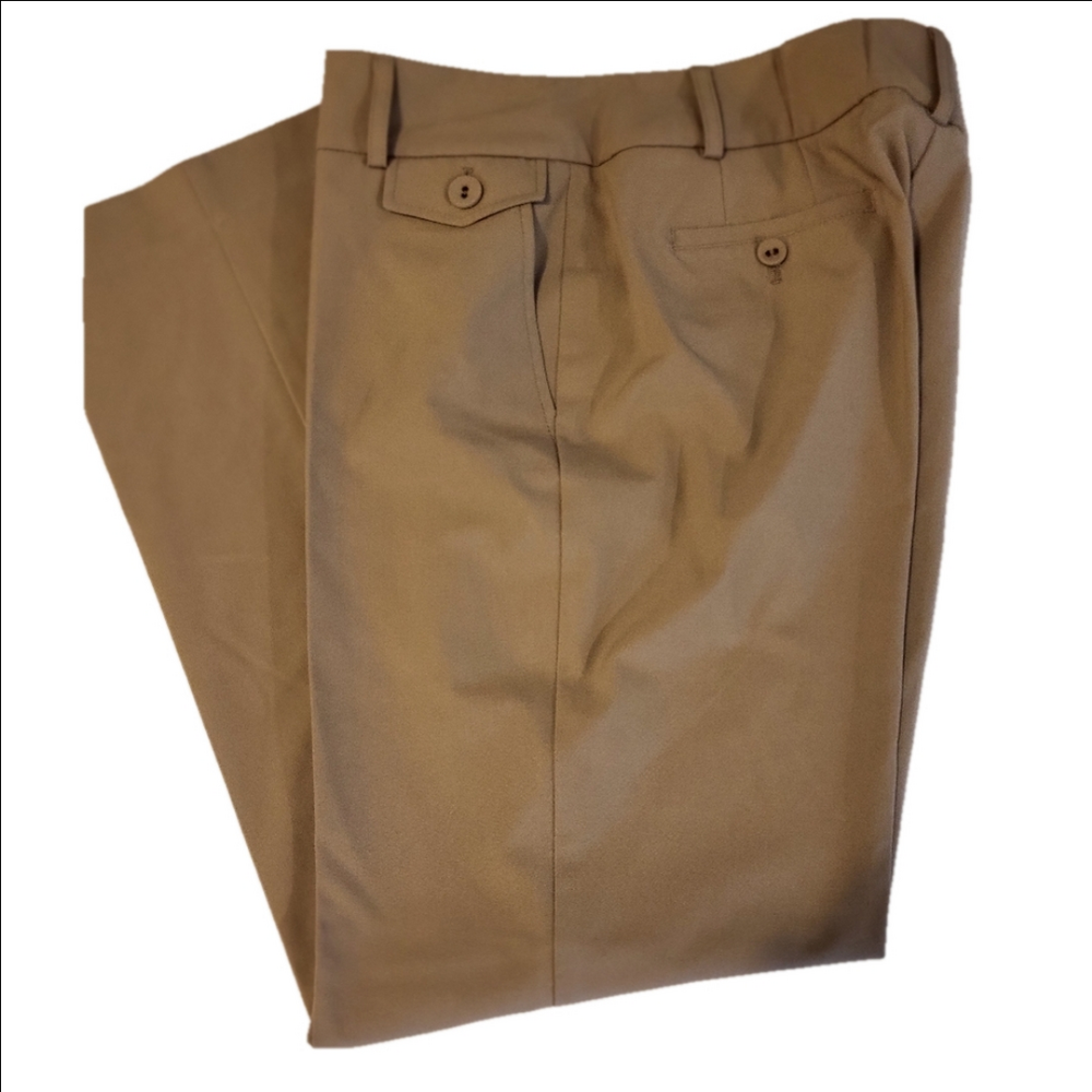Talbots Tan Straight Leg Pants Classic Polyester Size 10P
